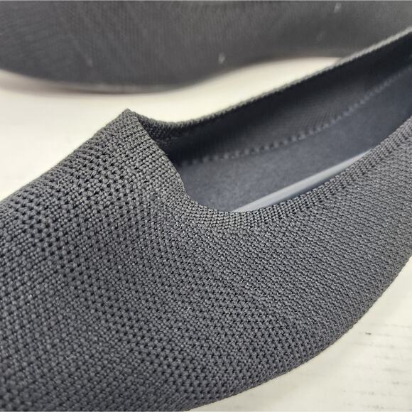 Black Flats Ballet Flats Pointed Toe Mesh Breathable Cushion Comfort Size 10 New - Picture 6 of 10